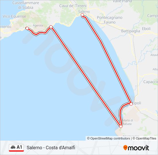 A1 Route: Schedules, Stops & Maps - Salerno (Updated)