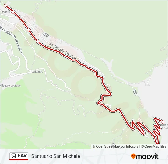 EAV Bus Line Map