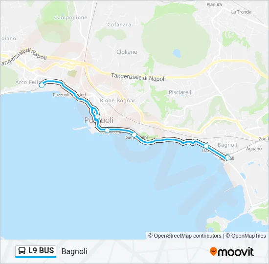 L9 BUS Bus Line Map