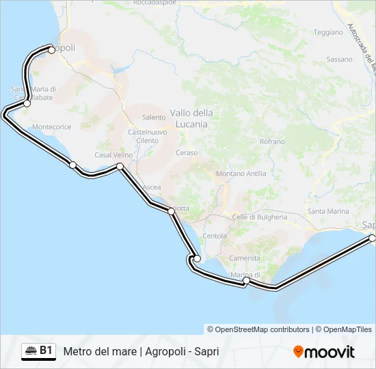 B1 Ferry Line Map