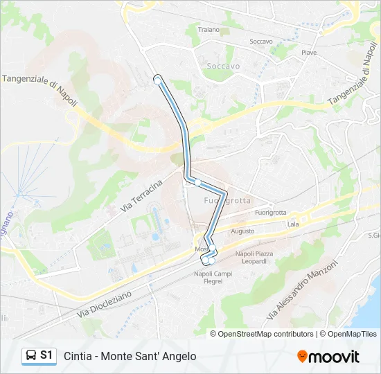 S1 Bus Line Map