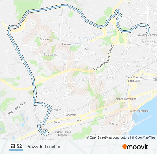S2 Bus Line Map