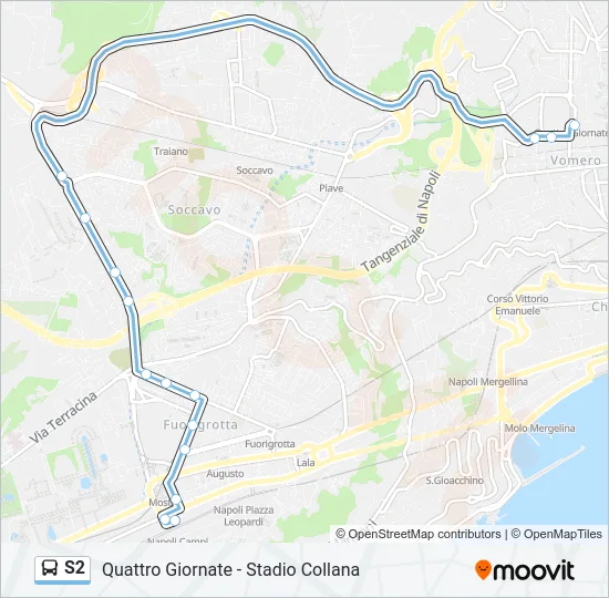 S2 Bus Line Map