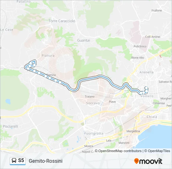 S5 Bus Line Map
