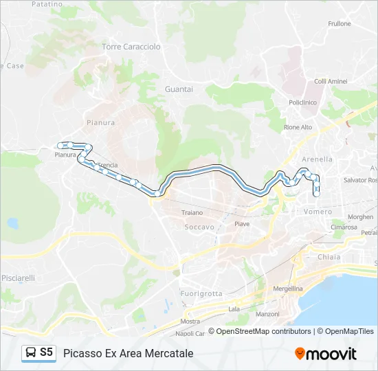 S5 Bus Line Map