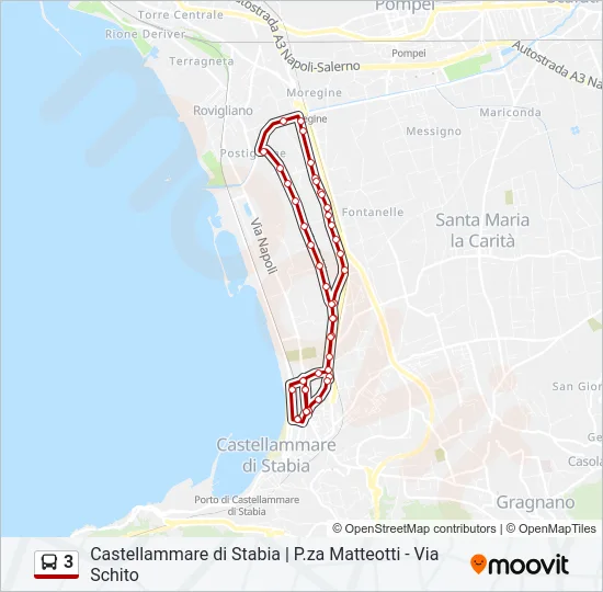 3 Bus Line Map