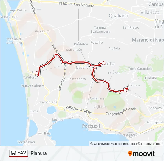 EAV Bus Line Map
