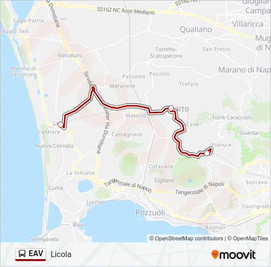 EAV Bus Line Map