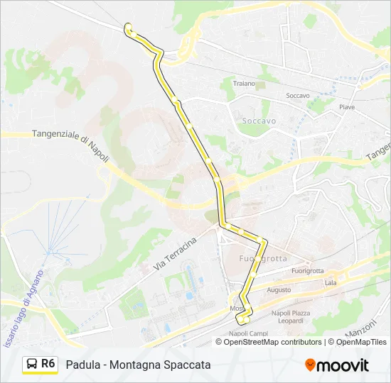 R6 Bus Line Map