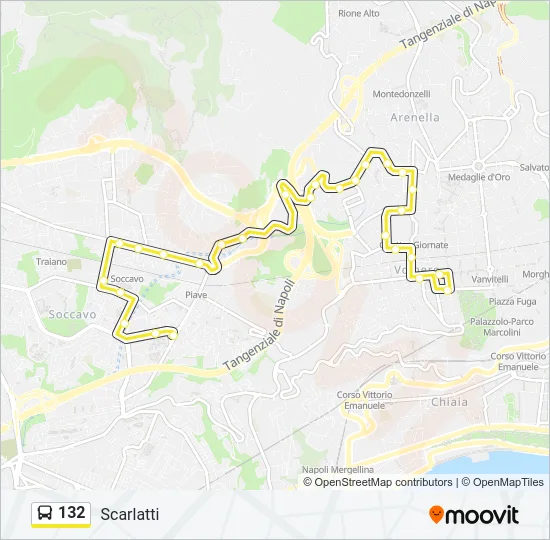 132 Bus Line Map