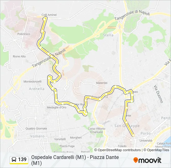 139 Bus Line Map