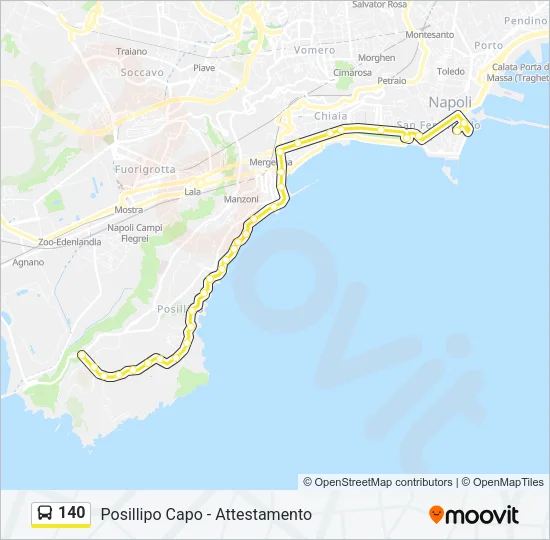 140 Bus Line Map