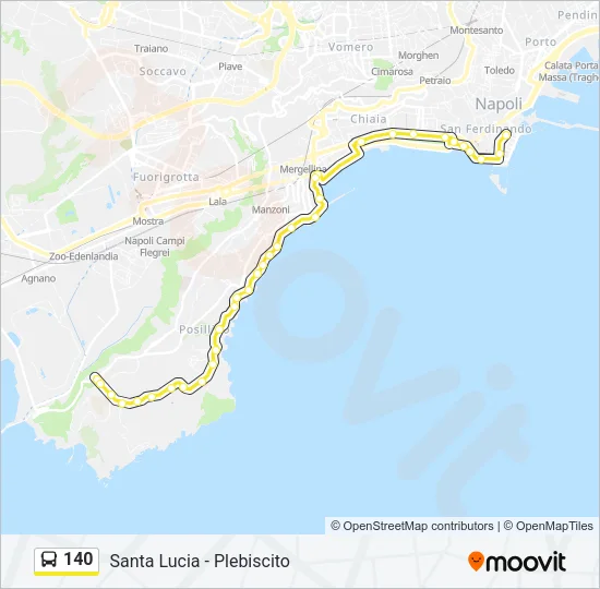 140 Bus Line Map