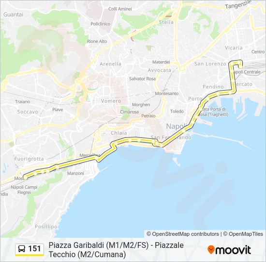 151 Bus Line Map