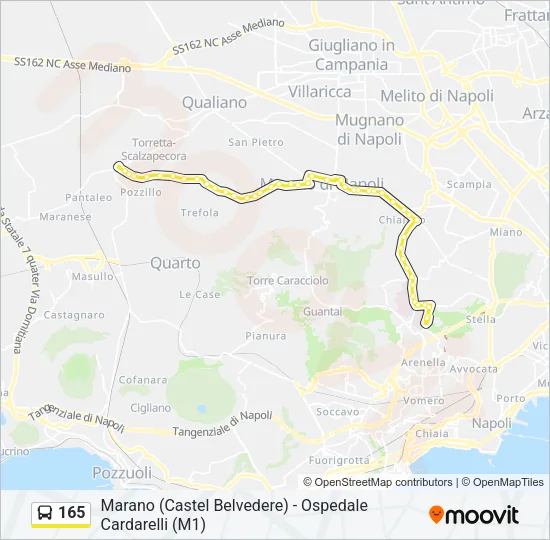 165 Bus Line Map