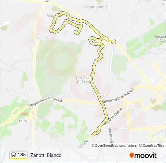 185 Bus Line Map