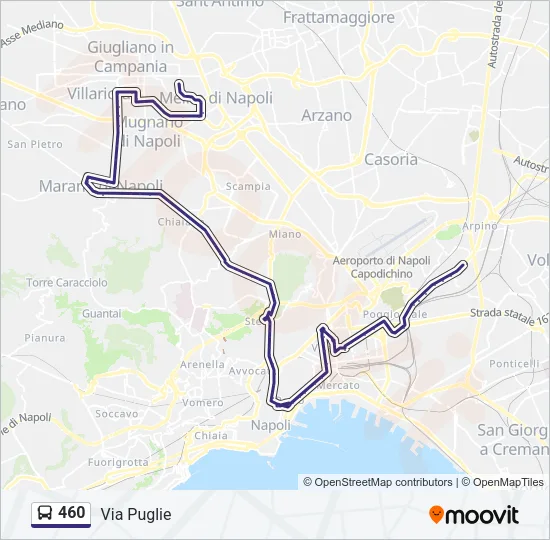 460 Bus Line Map