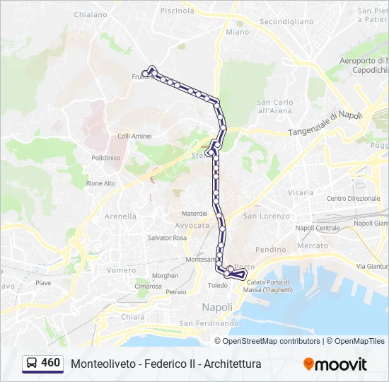460 Bus Line Map