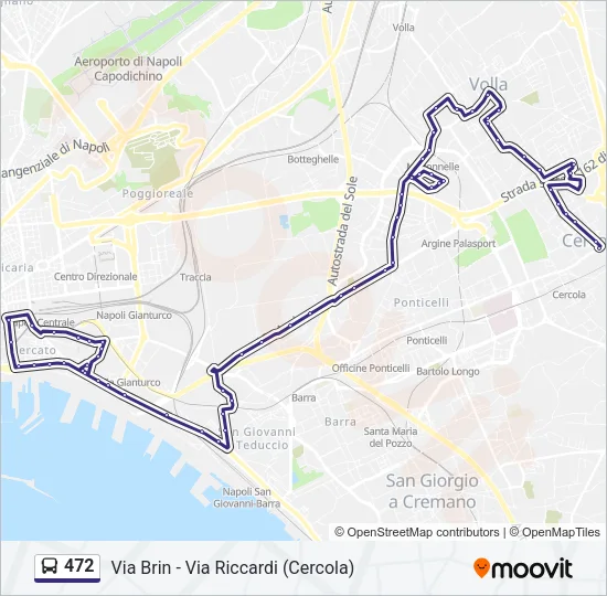 472 Bus Line Map