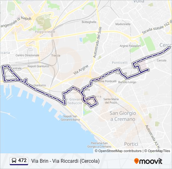 472 bus Line Map