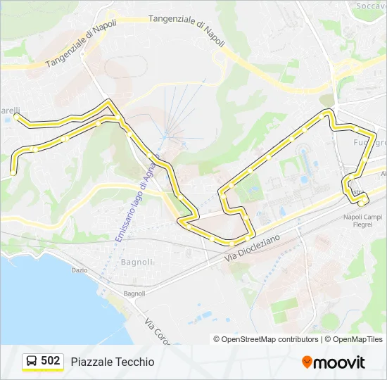 502 Bus Line Map