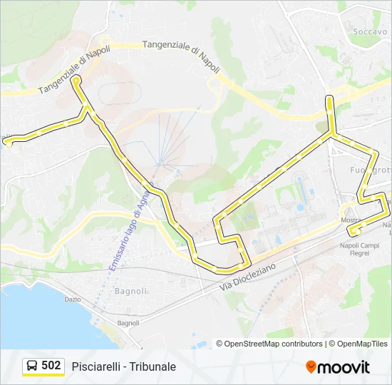 502 Bus Line Map