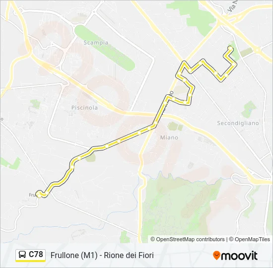 C78 Bus Line Map