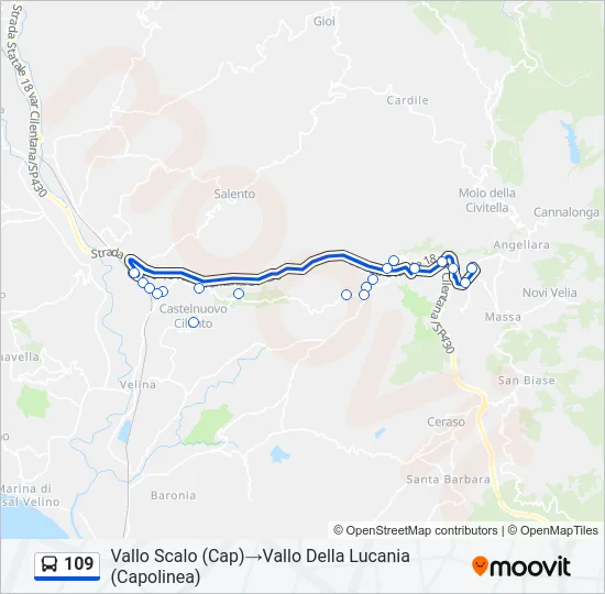 109 Bus Line Map