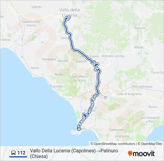 112 Bus Line Map