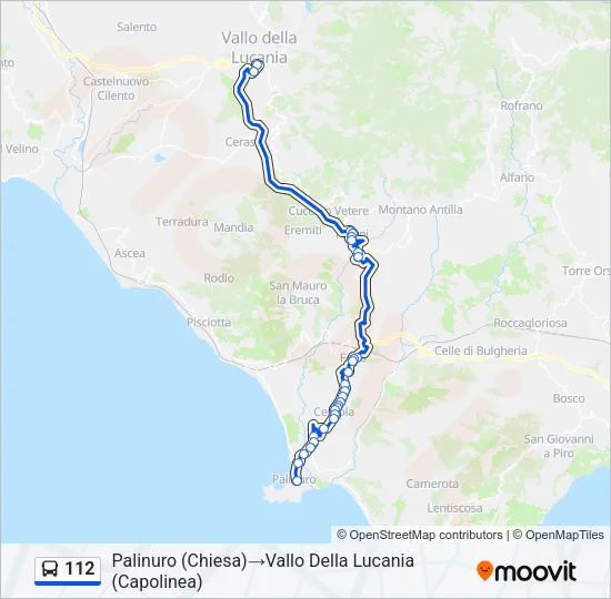 112 Bus Line Map