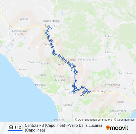 112 Bus Line Map