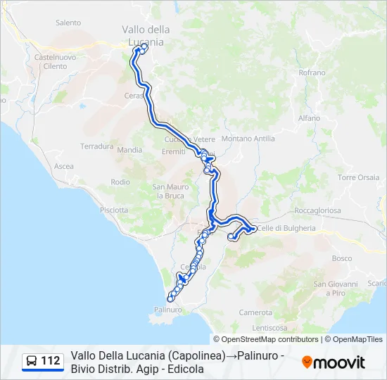 112 Bus Line Map