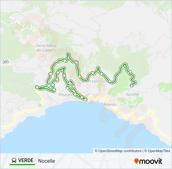 VERDE Bus Line Map