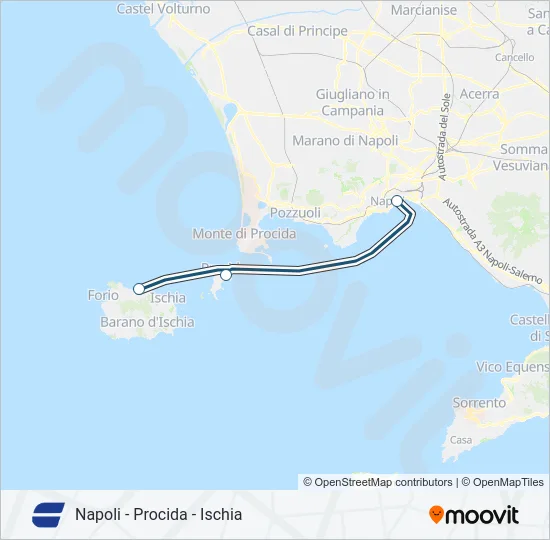 CAREMAR Ferry Line Map
