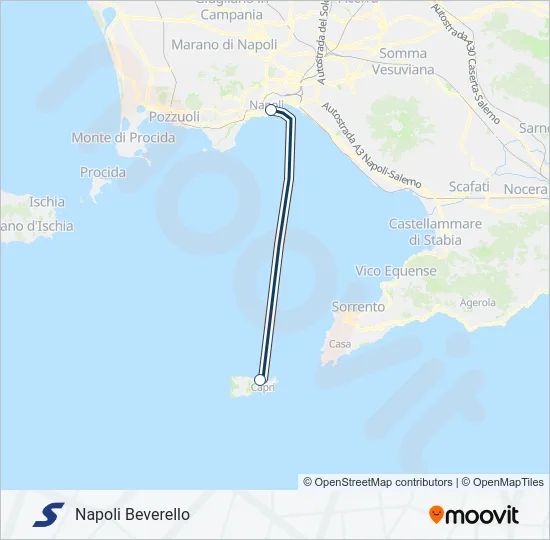 SNAV Ferry Line Map