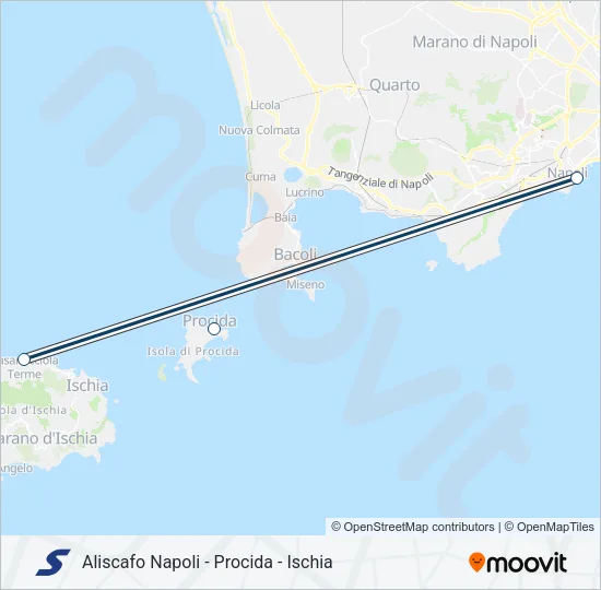 SNAV Ferry Line Map