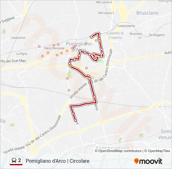 2 Bus Line Map