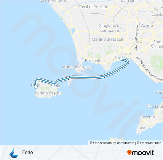 ALILAUR ferry Line Map