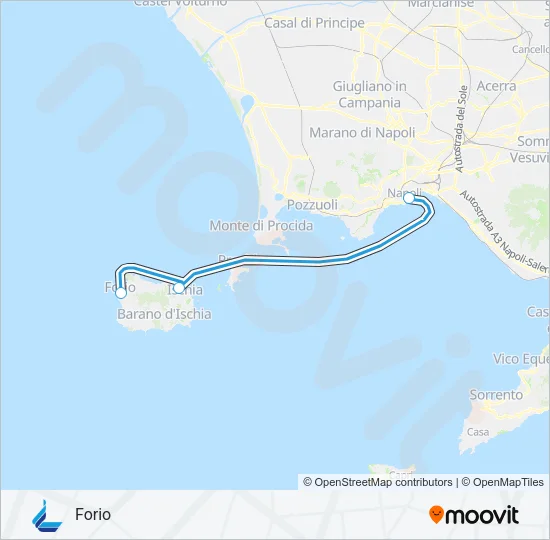 ALILAUR Ferry Line Map