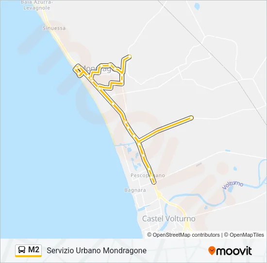 M2 Bus Line Map