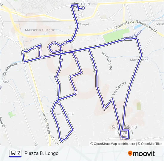 2 Bus Line Map