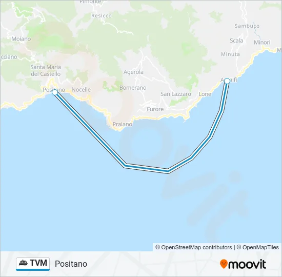 TVM Ferry Line Map