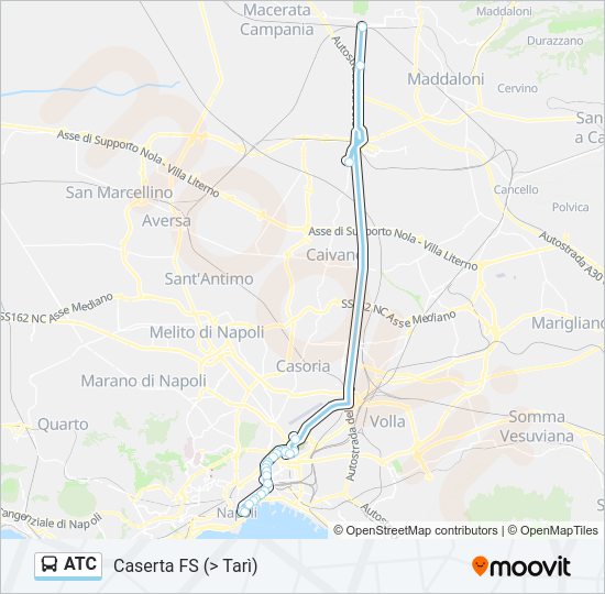 ATC Bus Line Map