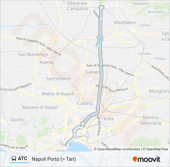 ATC Bus Line Map