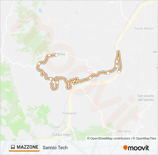 MAZZONE Bus Line Map