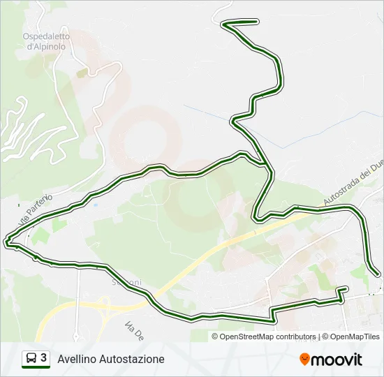 3 Bus Line Map