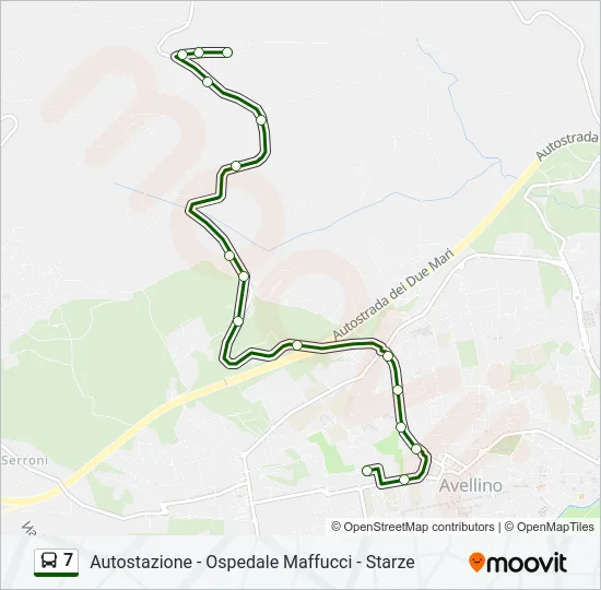 7 Bus Line Map