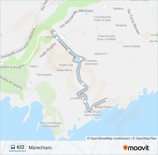 622 Bus Line Map