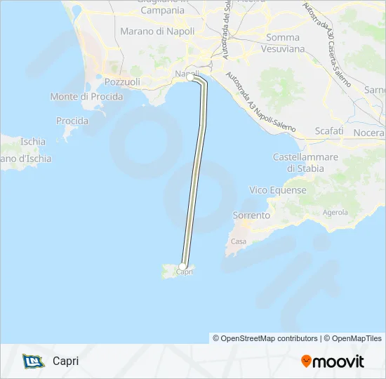 NLG Ferry Line Map