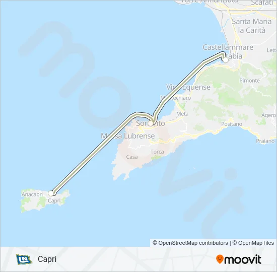NLG Ferry Line Map